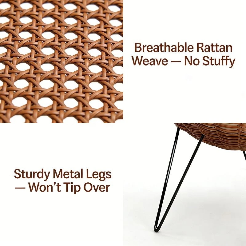 Rattan Hollowed-out High-legged Cat Cave/pet Bed factory